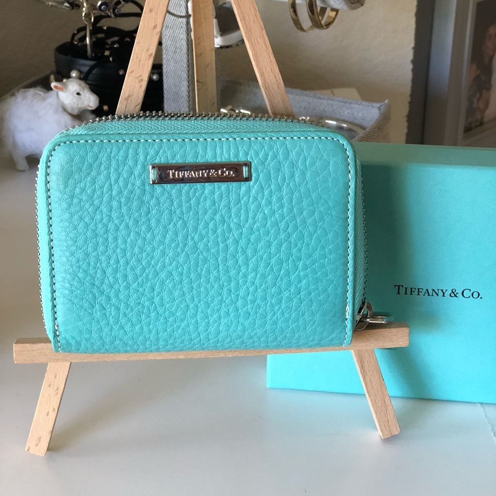 Tiffany & Co. Blue Zipper Wallet